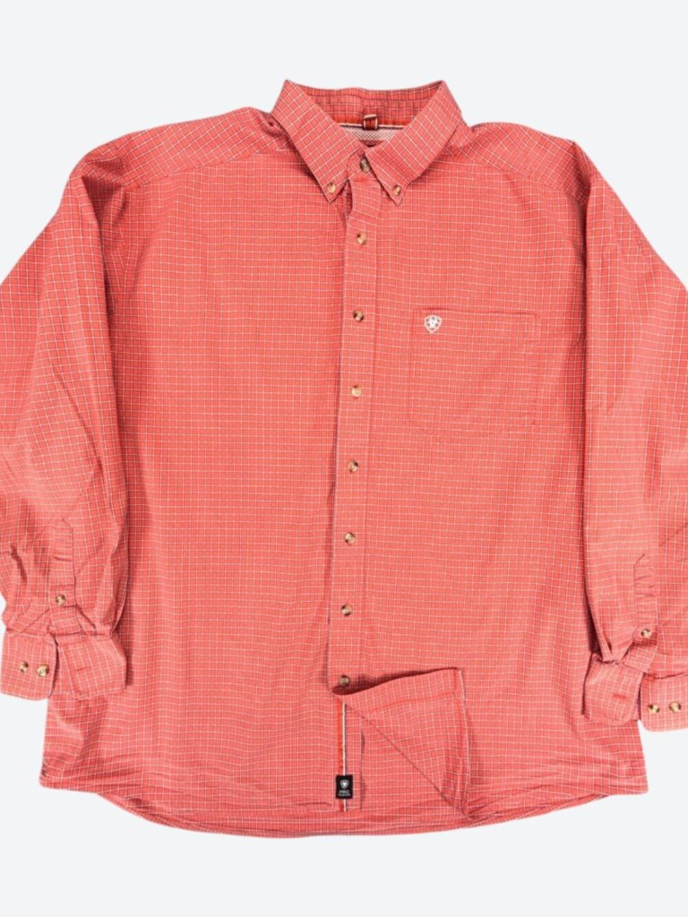 Ariat Pro Series Stretch Men's XXL Western Shirt Red Check L/S